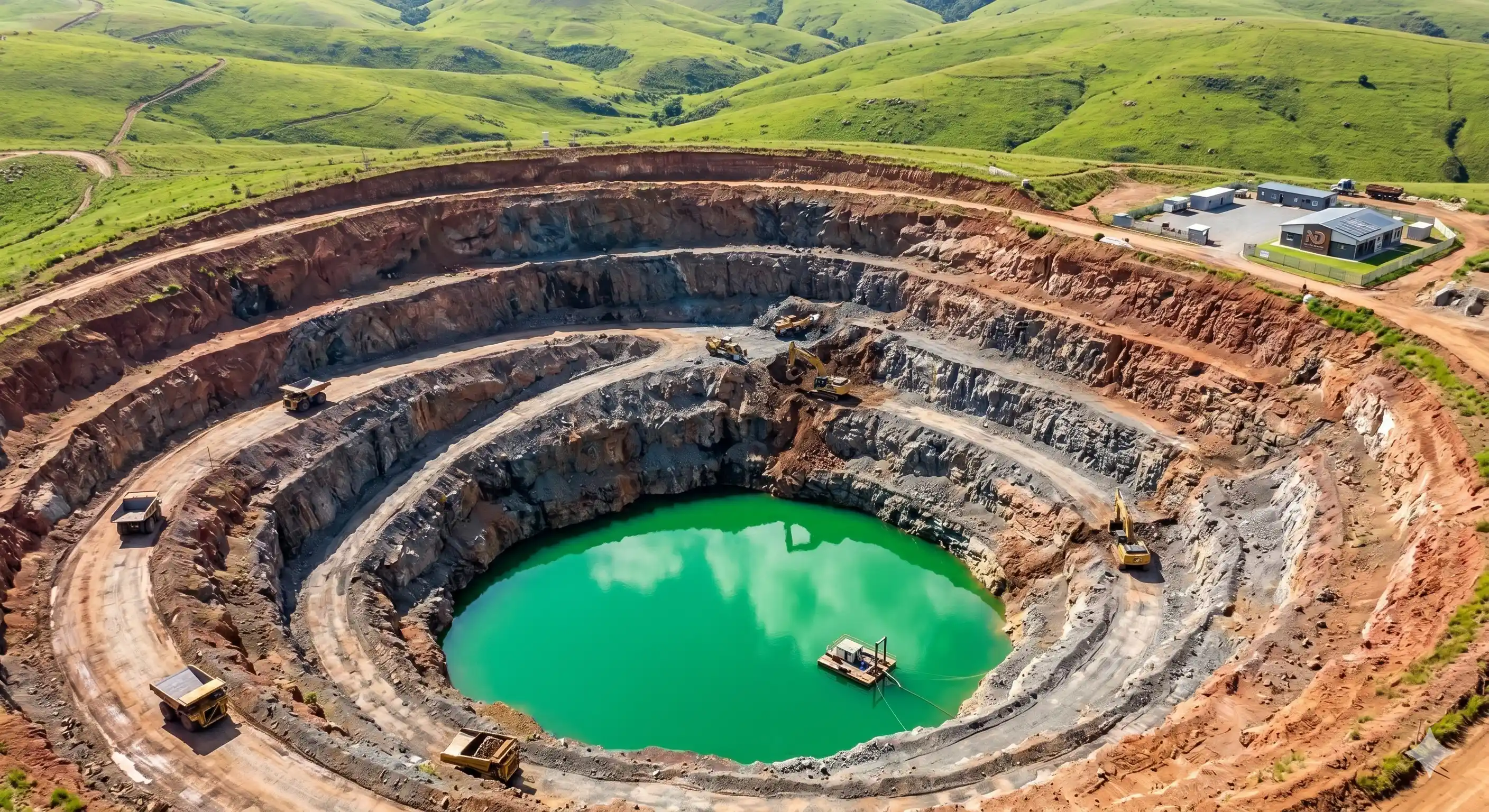 Aerial Open Pit Mine